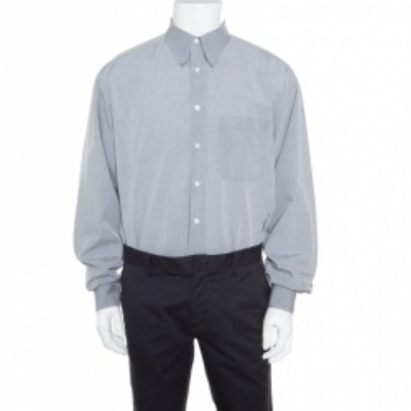 Ermenegildo Zegna Dress Shirt Grey Woven Men's NWT 1day SALE - Picture 13 of 13